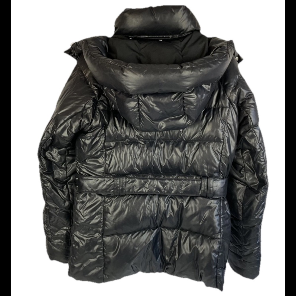 The North Face Black Menlo Belted Down Winter Snow Ski Puffer 550 Parka Jacket‎